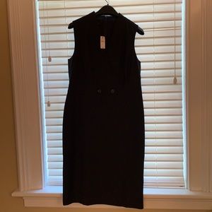 Navy sleeveless sheath